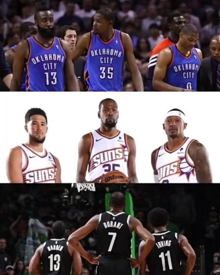 太陽三巨頭徹底失?。棵烂剑憾盘m特的三巨頭球隊總是一樣的結(jié)局？